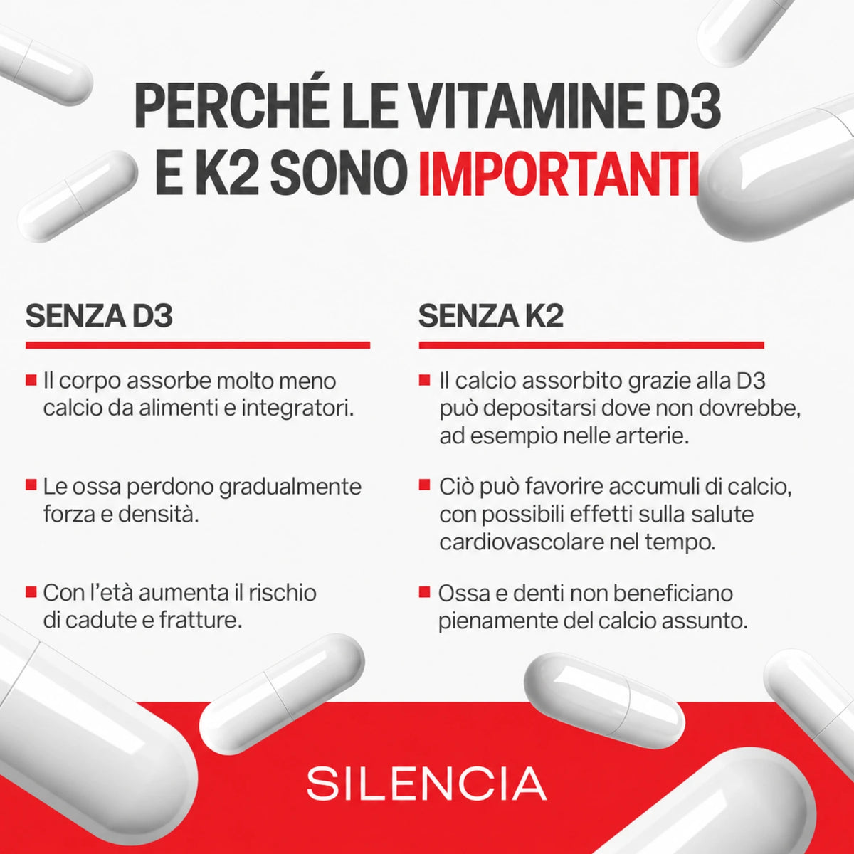 Ossa K2 · Ossa che reggono e ginocchia senza fitte, la differenza già in 3 settimane
