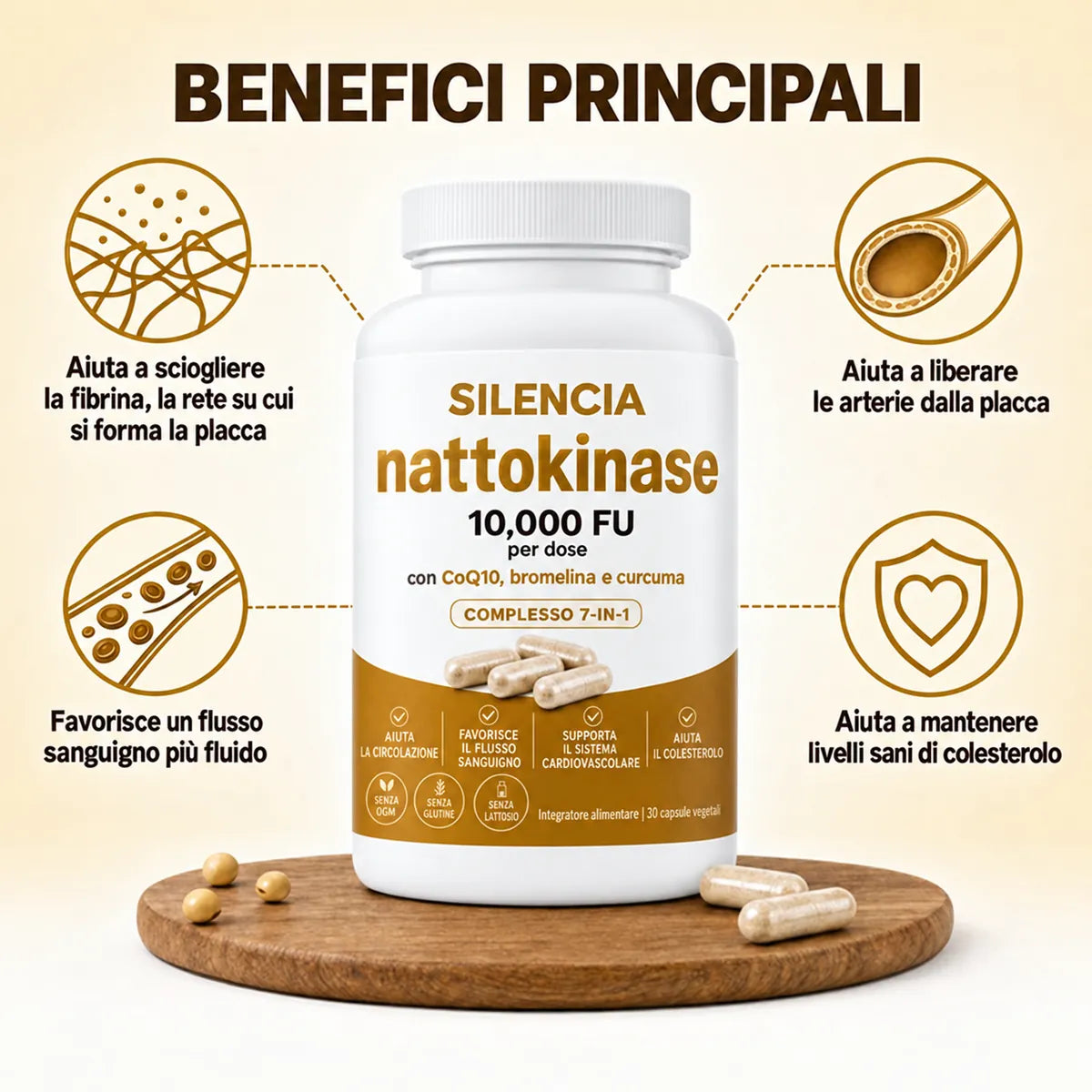 Come la nattokinase scioglie la fibrina