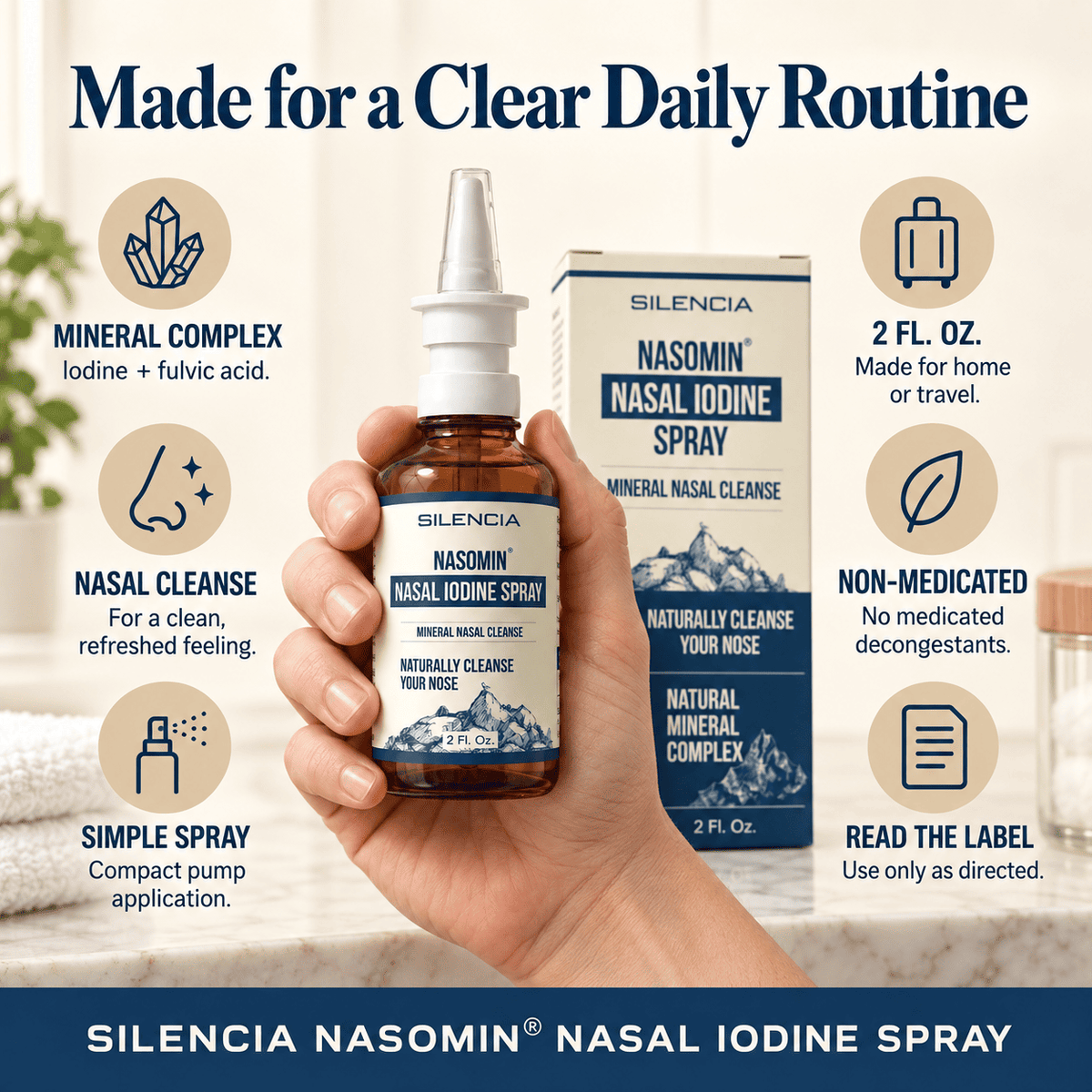 The Nasal Defense Protocol™ — Iodine Nasal Antiseptic for Kids & Family