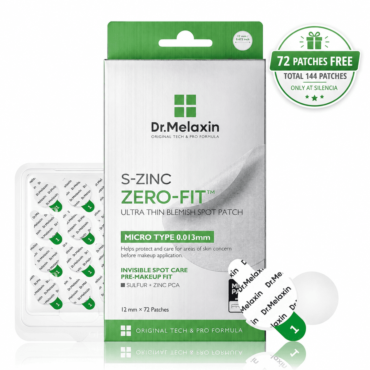 Dr.Melaxin Invisible Pimple Patches (72 Patches + 72 FREE)