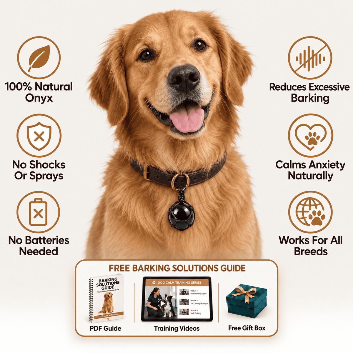 Anti-Barking Stone Pendant