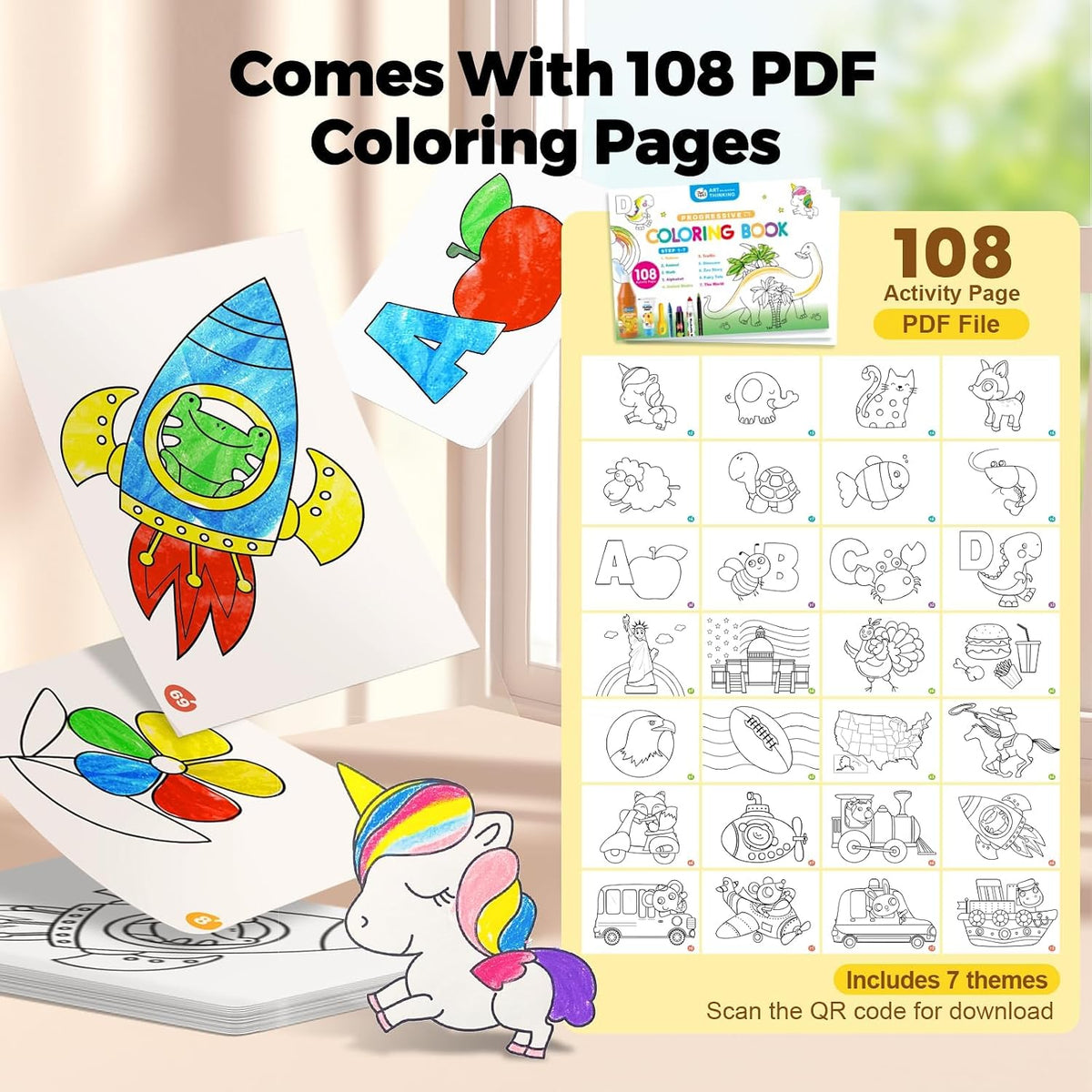 TwistJoy Silky Washable Crayons – 36 Colors