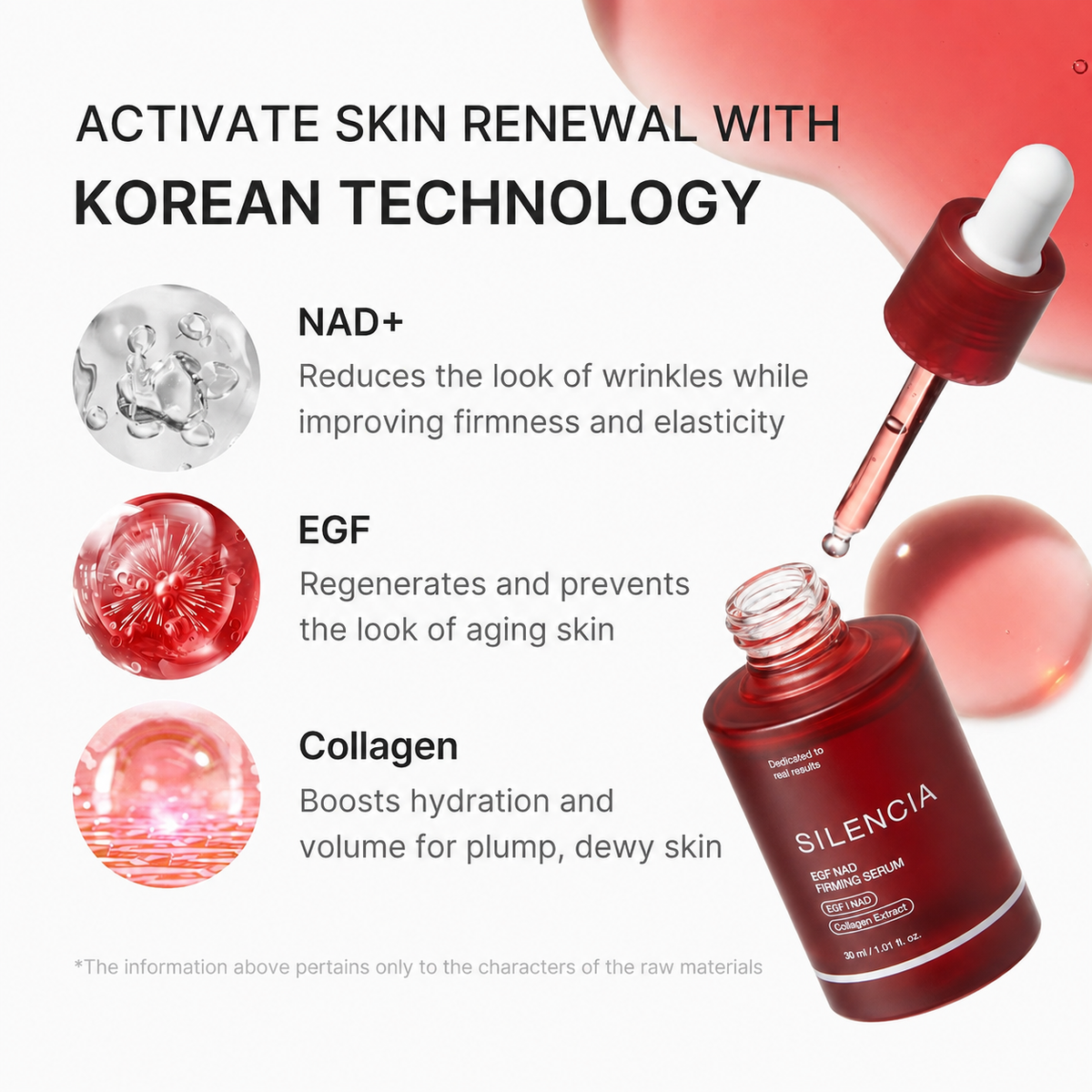 The Red Serum · Korean NAD+ Growth Factor
