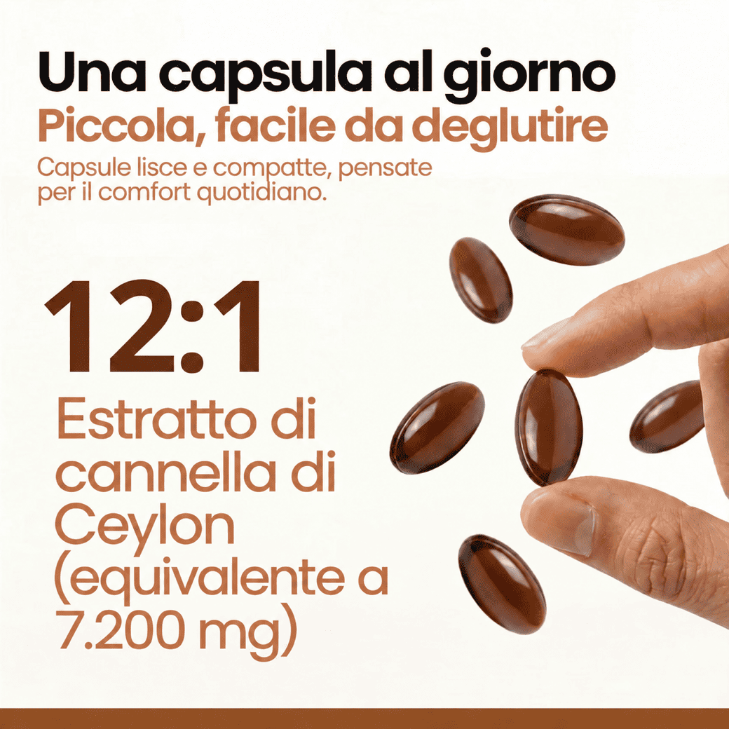 Cannella di Ceylon 7200mg + Olio MCT