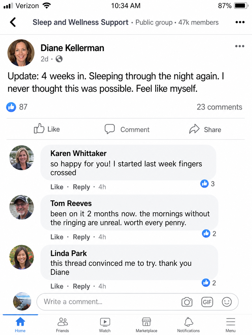 Facebook group post