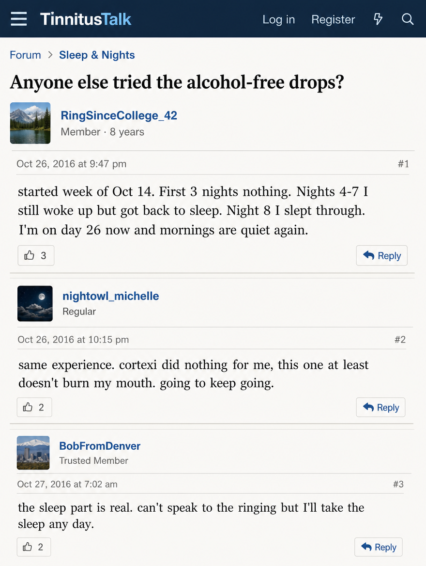 Community forum thread
